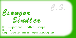 csongor sindler business card